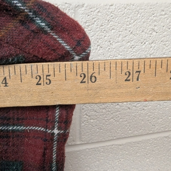 Haband size XL made in Swaziland plaid flannel button down shirt - Picture 8 of 9